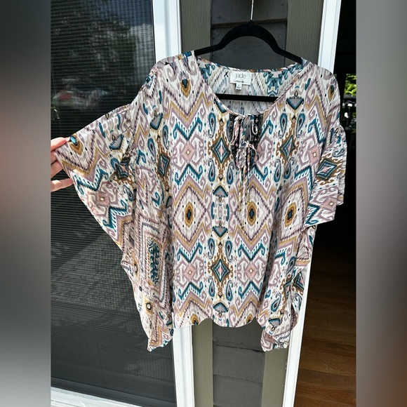 Jade by Johnny Was Women's Multicolor Patterned Top - Picture 2 of 8